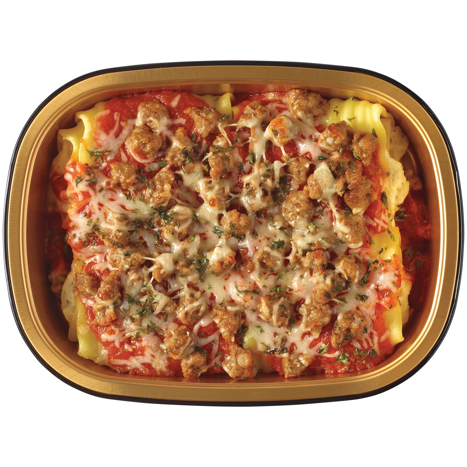 slide 1 of 1, Meal Simple by H-E-B Lasagna Rolls with Italian Sausage Crumbles, per lb