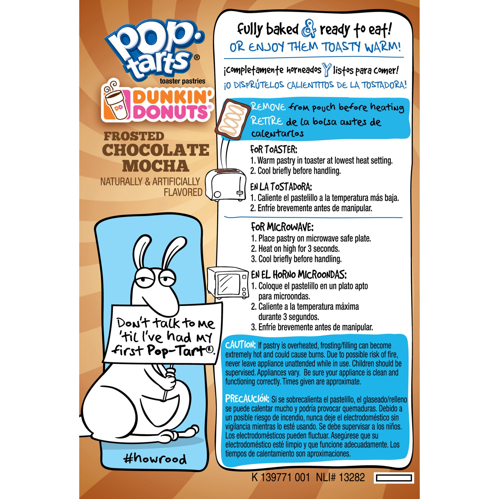 slide 2 of 7, Pop-Tarts Dunkin Donuts Chocolate Mocha Toaster Pastries, 14.1 oz