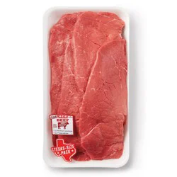 H-E-B Boneless Beef Top Round Steaks, Thin Sliced - USDA Select - Texas-Size Pack