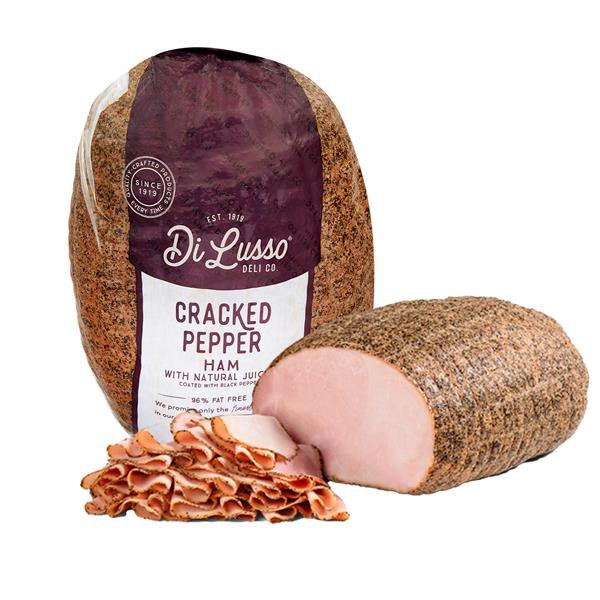 slide 1 of 1, Di Lusso Premium Sliced Peppered Ham, per lb