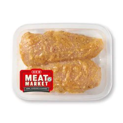 H-E-B Meat Market Marinated Chicken Breasts – Garlic Parmesan
