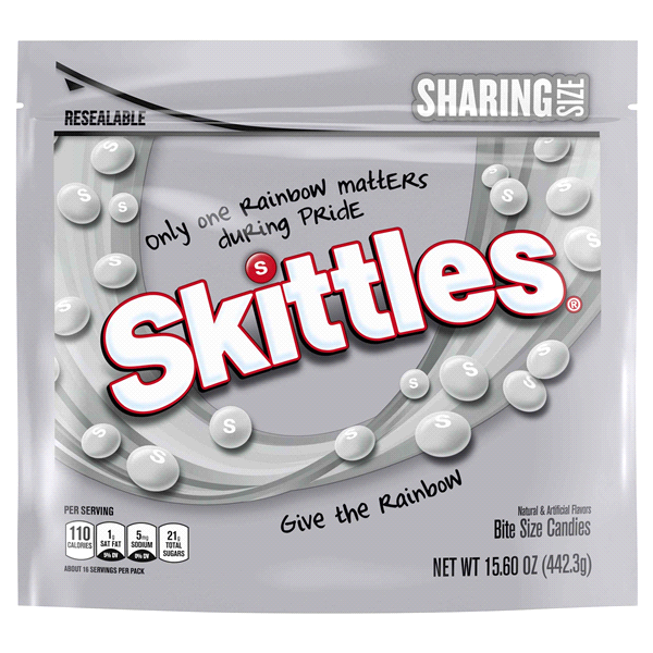 slide 1 of 1, Starburst Skittles Original Chewy Candy Pride Pack, Sharing Size Bag - 15.5oz (Styles May Vary), 15.5 oz