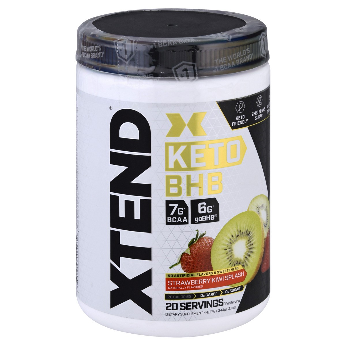 slide 2 of 9, XTEND Keto BHB, Strawberry Kiwi Splash - 344 gram, 344 gram