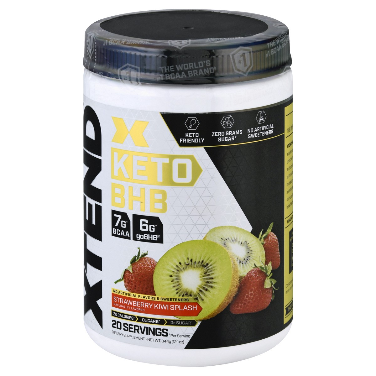 slide 3 of 9, XTEND Keto BHB, Strawberry Kiwi Splash - 344 gram, 344 gram