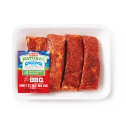 H-E-B Natural Seasoned St. Louis-Style Pork Finger Ribs – Sweet TX Heat