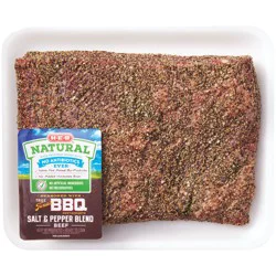 H-E-B Natural Seasoned Trimmed Boneless Beef Brisket Flat - True Texas BBQ Salt & Pepper