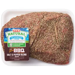 H-E-B Natural Seasoned Boneless Beef Tri-Tip Roast - True Texas BBQ Salt & Pepper