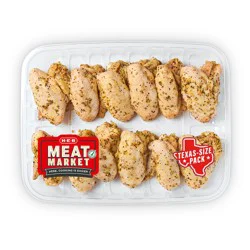 H-E-B Meat Market Marinated Whole Chicken Wings - Garlic Parmesan - Texas-Size Pack