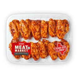 H-E-B Meat Market Marinated Whole Chicken Wings - Smoky BBQ - Texas-Size Pack
