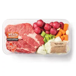 H-E-B Meat Market Beef Roast Kit - Boneless Chuck Roast - USDA Select - Texas-Size Pack