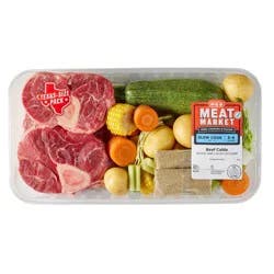 H-E-B Meat Market Caldo Soup Kit - Bone-In Beef Shank & Vegetables - Texas-Size Pack