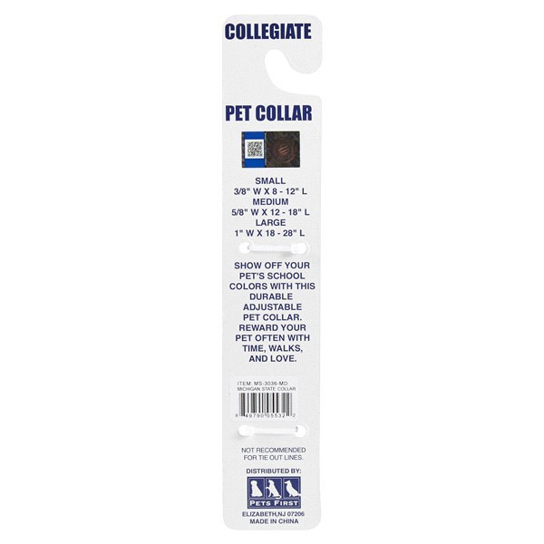 slide 4 of 5, Pets First Michigan State Spartans Collar, MED