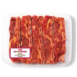 H-E-B Mi Tienda Seasoned Beef Flanken Ribs – All Purpose – Value Pack