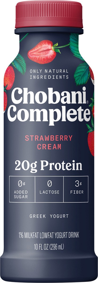 slide 7 of 8, Chobani Complete Protein Strawberry Cream Yogurt Drink - 10 fl oz, 10 fl oz