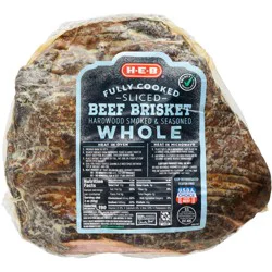 H-E-B Fully Cooked Seasoned Sliced Whole Beef Brisket