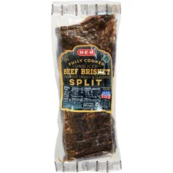 H-E-B Fully Cooked Seasoned Unsliced Split Beef Brisket