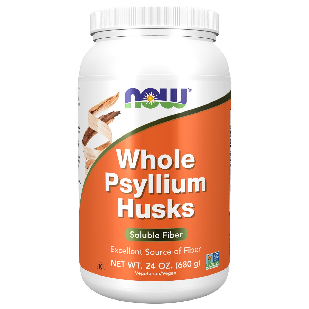 slide 1 of 5, NOW Psyllium Husks, Whole - 24 oz., 24 oz