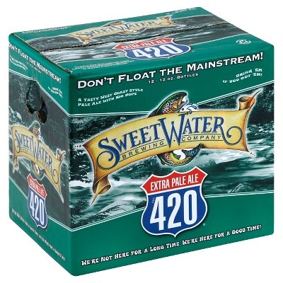 slide 1 of 1, SweetWater Brewing Company 420 Extra Pale Ale Bottles, 12 ct; 12 oz