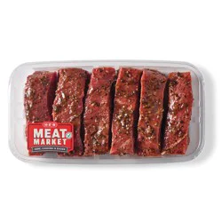 H-E-B Meat Market Marinated Boneless Texas-Style Beef Ribs – Garlic Peppercorn