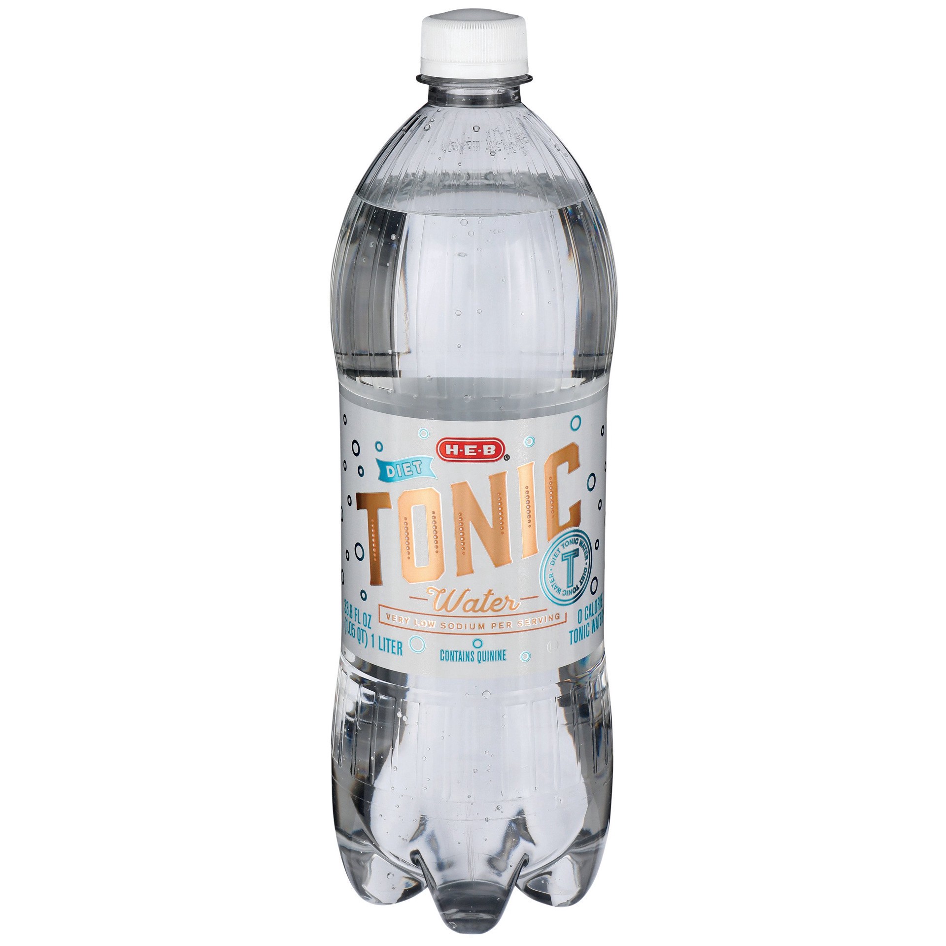 slide 1 of 1, H-E-B Diet Tonic Water, 1 liter