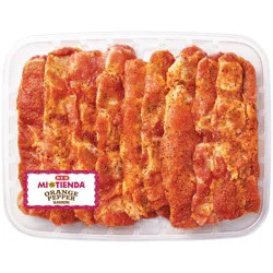 H-E-B Mi Tienda Seasoned Bone-In Pork Riblets – Orange Pepper – Value Pack