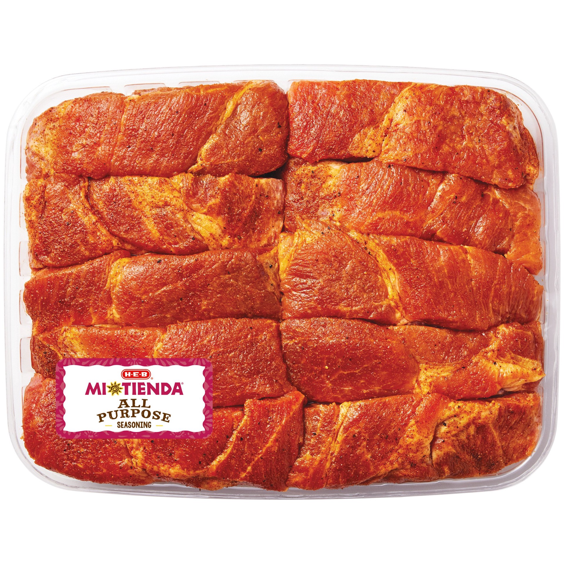 slide 1 of 1, H-E-B Mi Tienda Seasoned Country-Style Boneless Pork Ribs – All Purpose – Value Pack, per lb