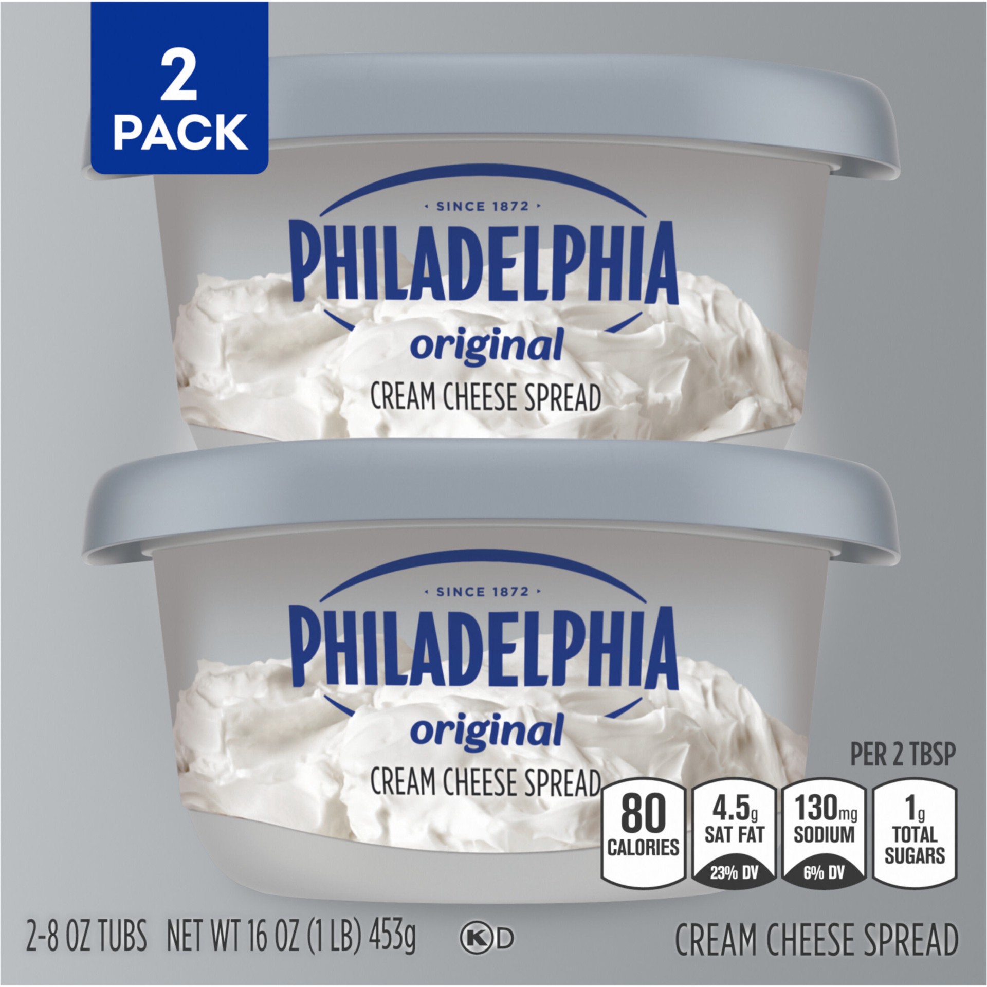 slide 5 of 5, Philadelphia Cream Cheese Spread Multipack, Original and Original, 16 oz