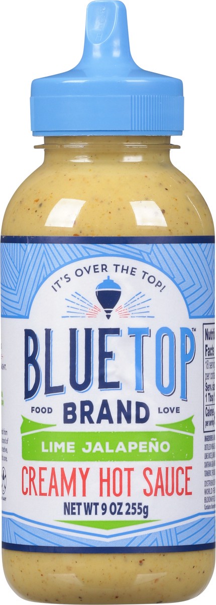 slide 8 of 9, Bluetop Lime Jalapeno Sauce, 9 oz