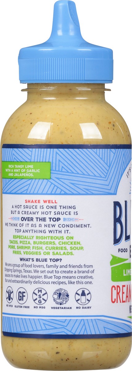 slide 5 of 9, Bluetop Lime Jalapeno Sauce, 9 oz