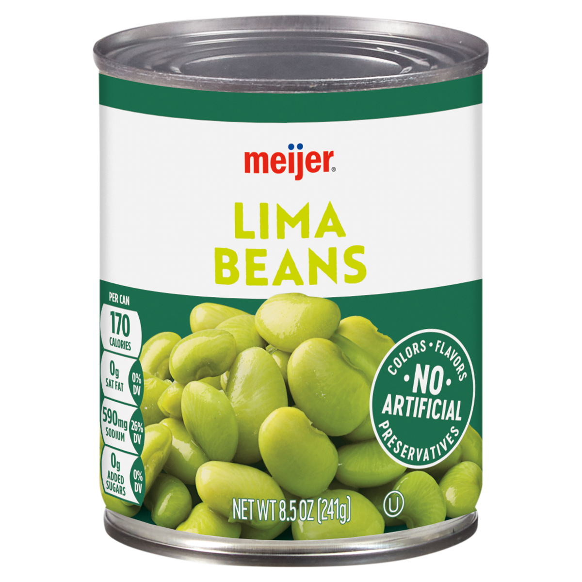 slide 1 of 17, Meijer Lima Beans, 8.5 oz