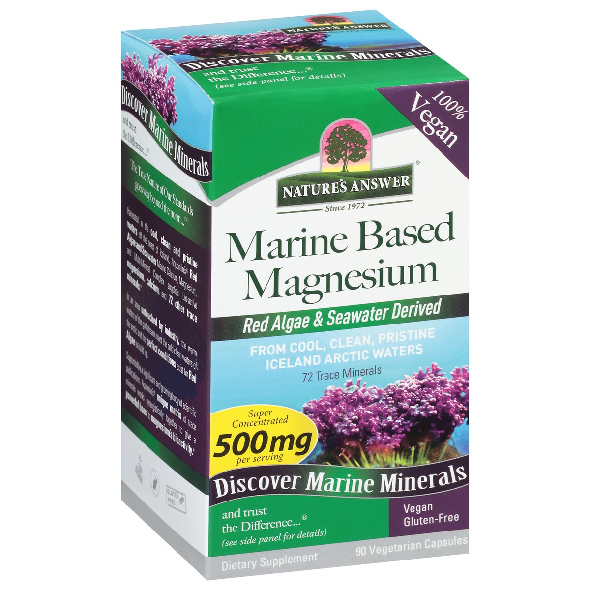 slide 2 of 9, Nature's Answer Marine Based Magnesium, 90 ct