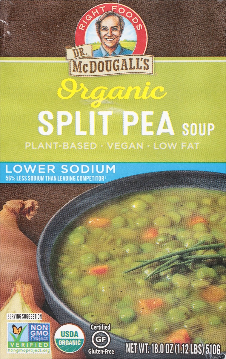 slide 9 of 9, Dr. McDougall's Organic Split Pea Soup 18.0 oz, 18 oz