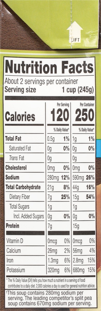 slide 5 of 9, Dr. McDougall's Organic Split Pea Soup 18.0 oz, 18 oz