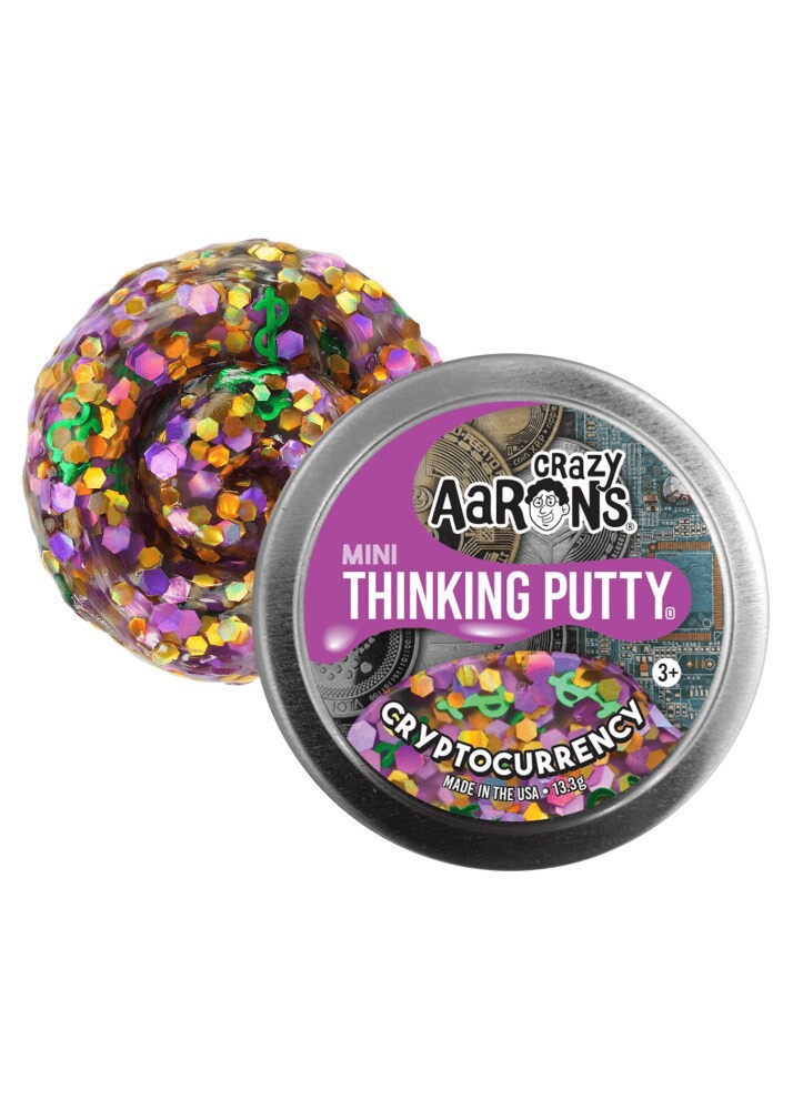 slide 2 of 3, Crazy Aarons Putty - Cryptocurrency, 1 ct