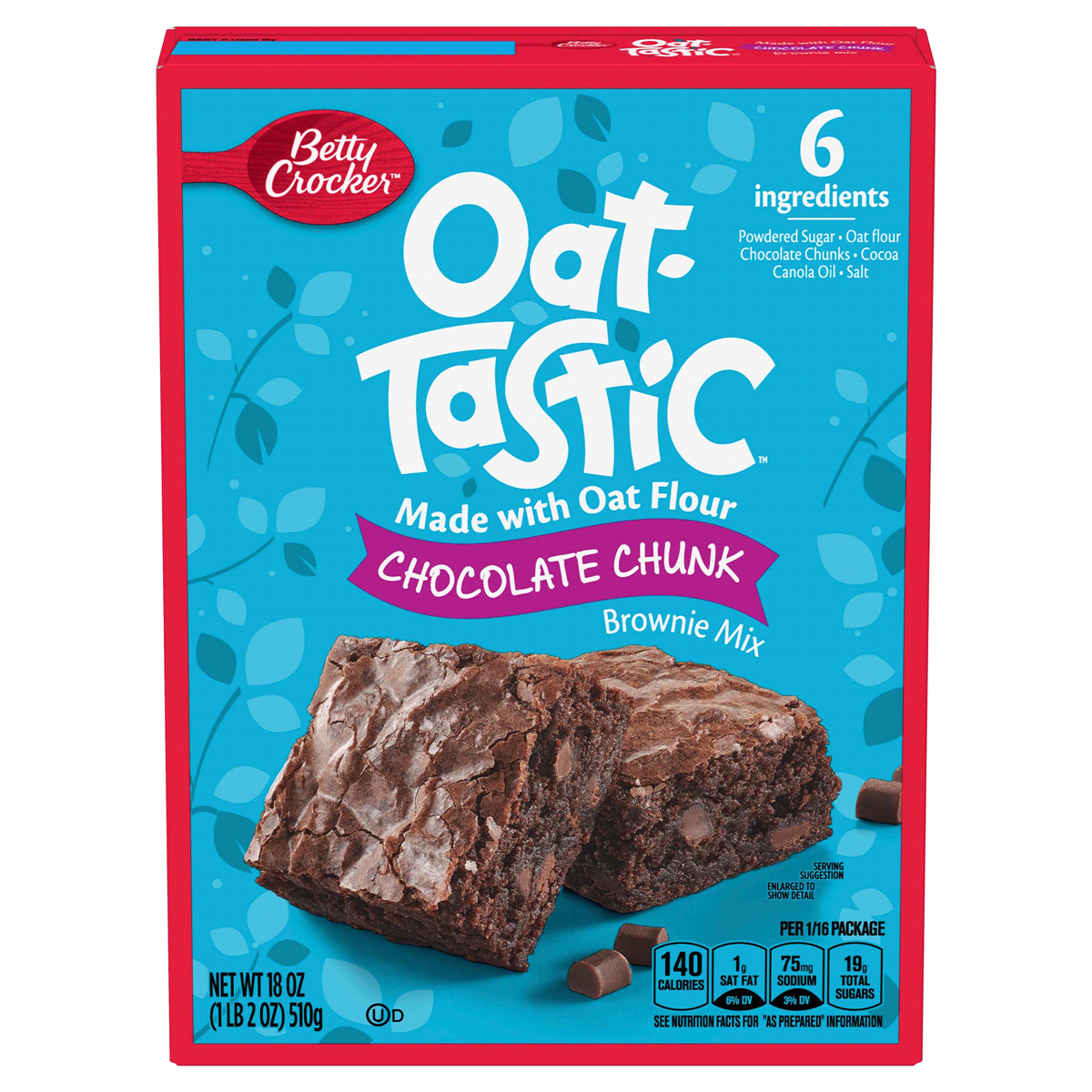 slide 1 of 1, Betty Crocker Oat-Tastic Chocolate Chunk Brownie Mix, 18 oz