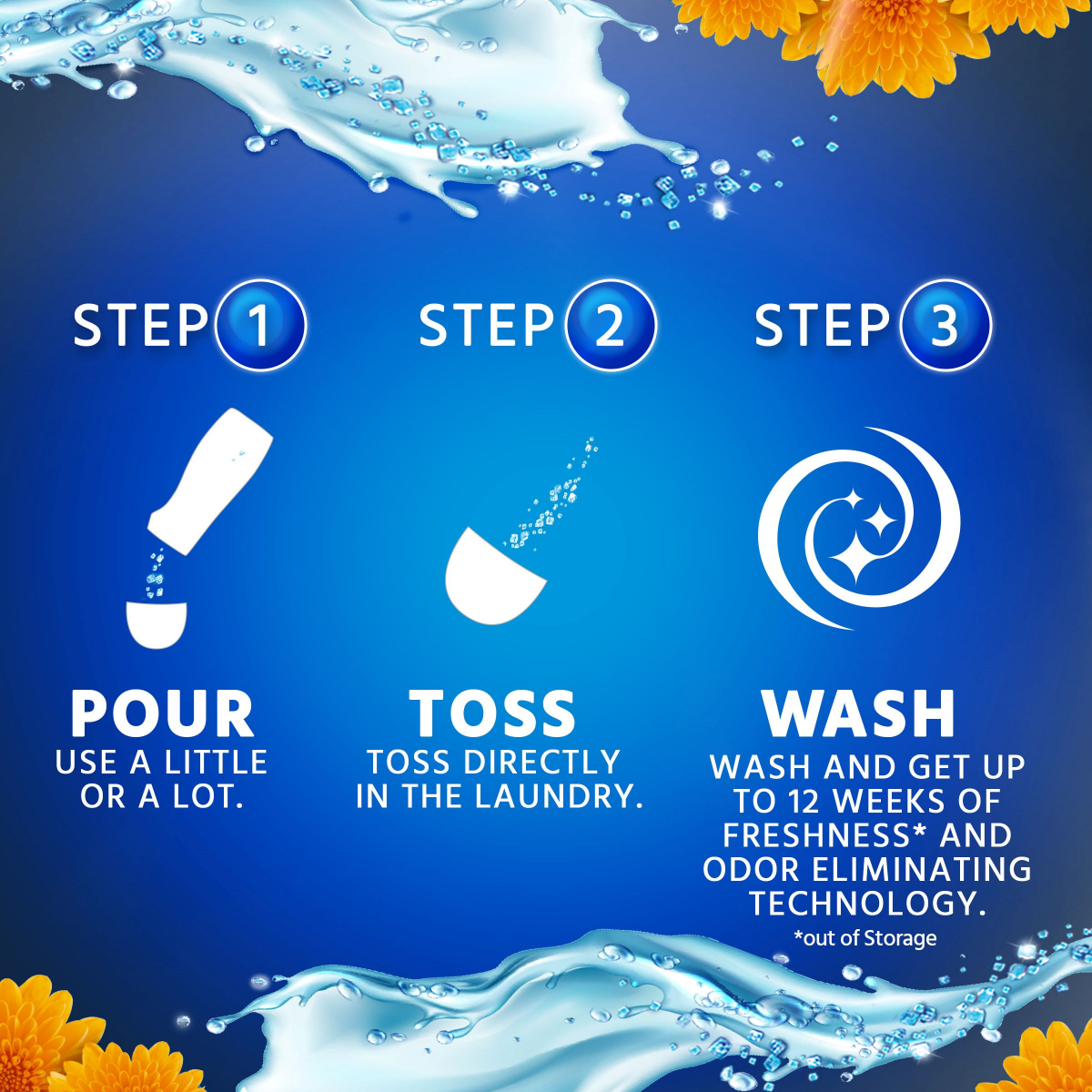 slide 4 of 6, Purex® Crystals™ in-wash fragrance booster, fresh spring waters™, 21 oz