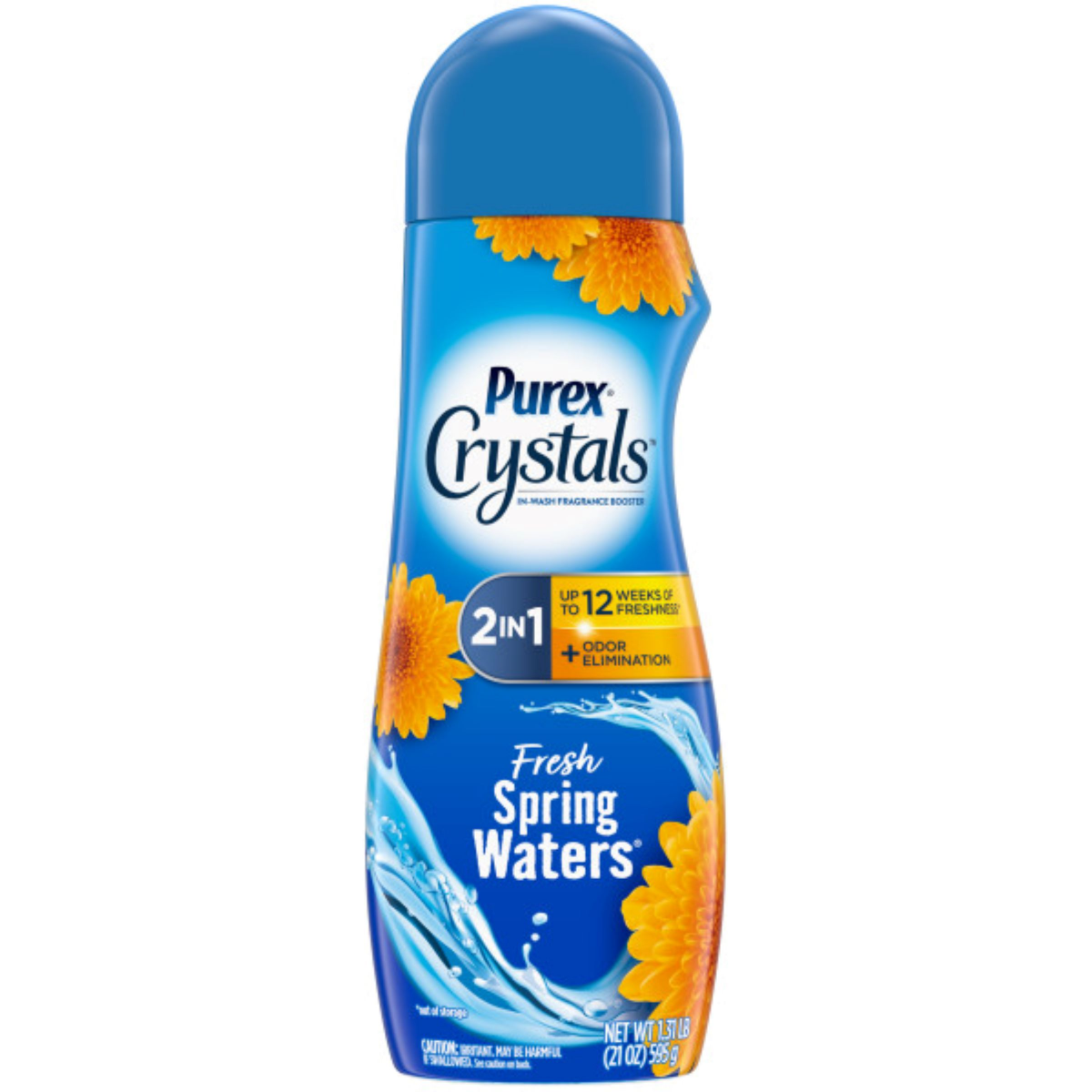 slide 1 of 6, Purex® Crystals™ in-wash fragrance booster, fresh spring waters™, 21 oz