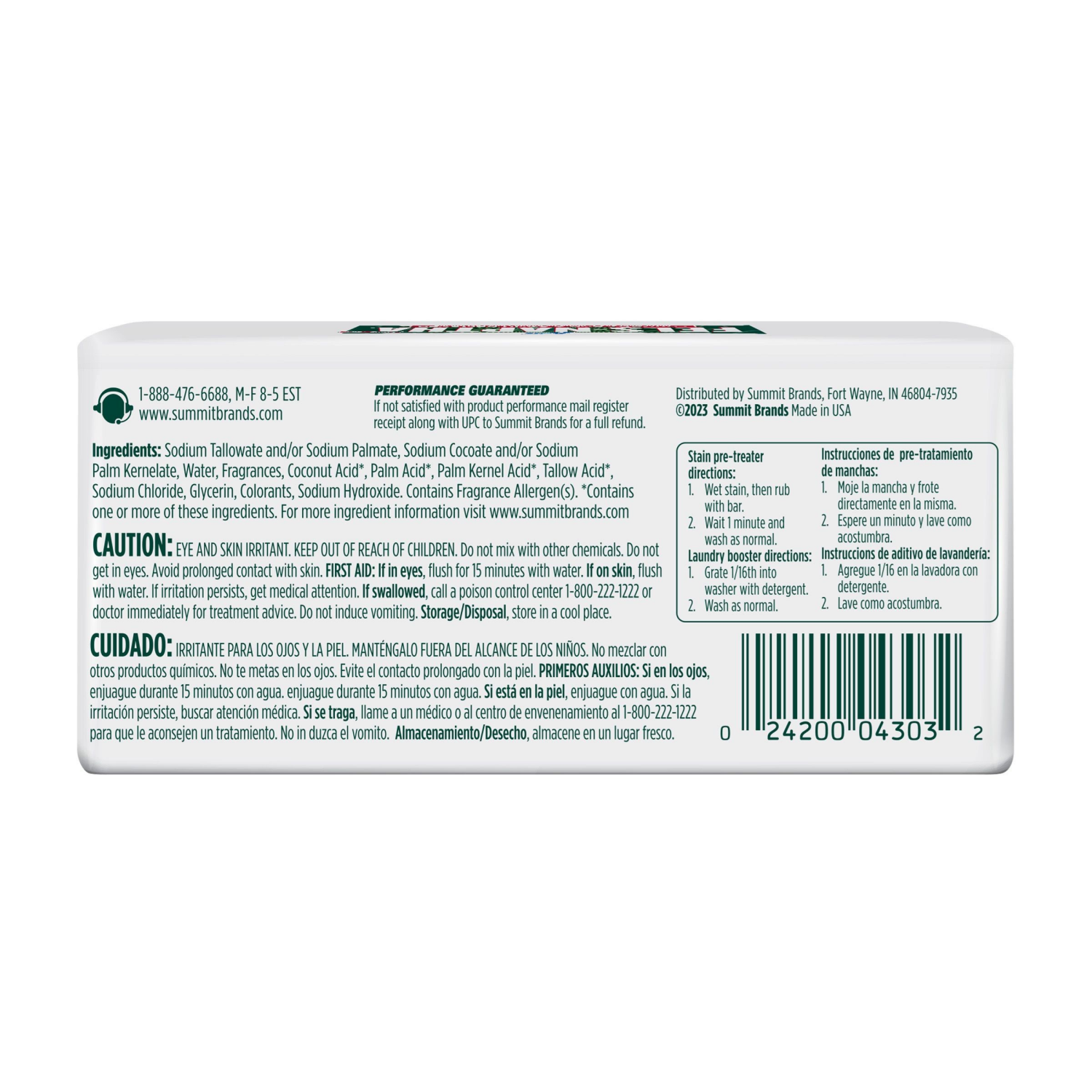 slide 2 of 4, Fels-Naptha Laundry Bar & Stain Remover 5.0 oz, 5 oz