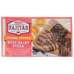 H-E-B Orange Pepper Seasoned Beef Skirt Steak For Fajitas