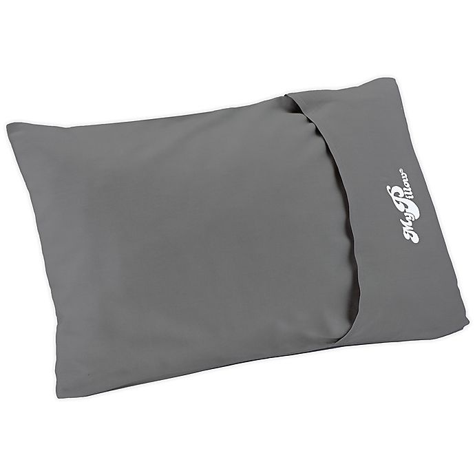 slide 1 of 1, My Pillow Roll & Goanywhere Pillow - Gray, 12 in x 18 in