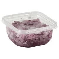 Fresh Cut Onions Red Diced Cup - 6 Oz
