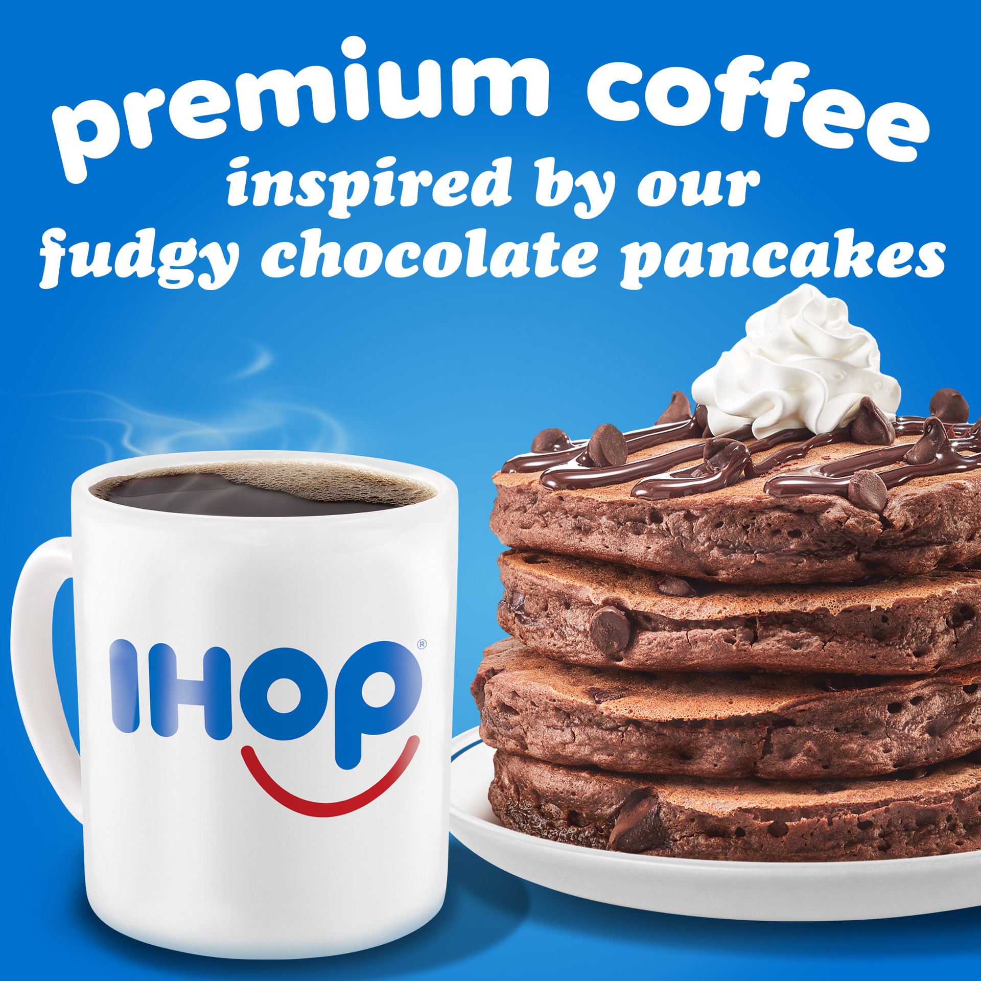 slide 2 of 4, IHOP Chocolate Chocolate Chip Flavored Ground Coffee, 11 oz Bag, 11 oz