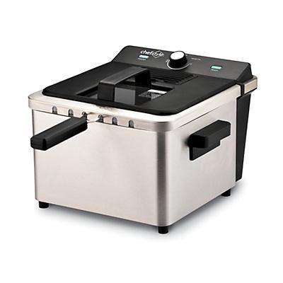 slide 1 of 8, chefstyle 4L Deep Fryer Stainless Steel, 1 ct