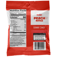 slide 5 of 5, Meijer Peach Rings Candy, 6 oz, 6 oz
