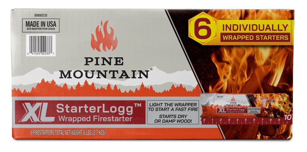 slide 4 of 6, Pine Mountain Firestarter Xl Wrapped Starter Logg, 6 ct