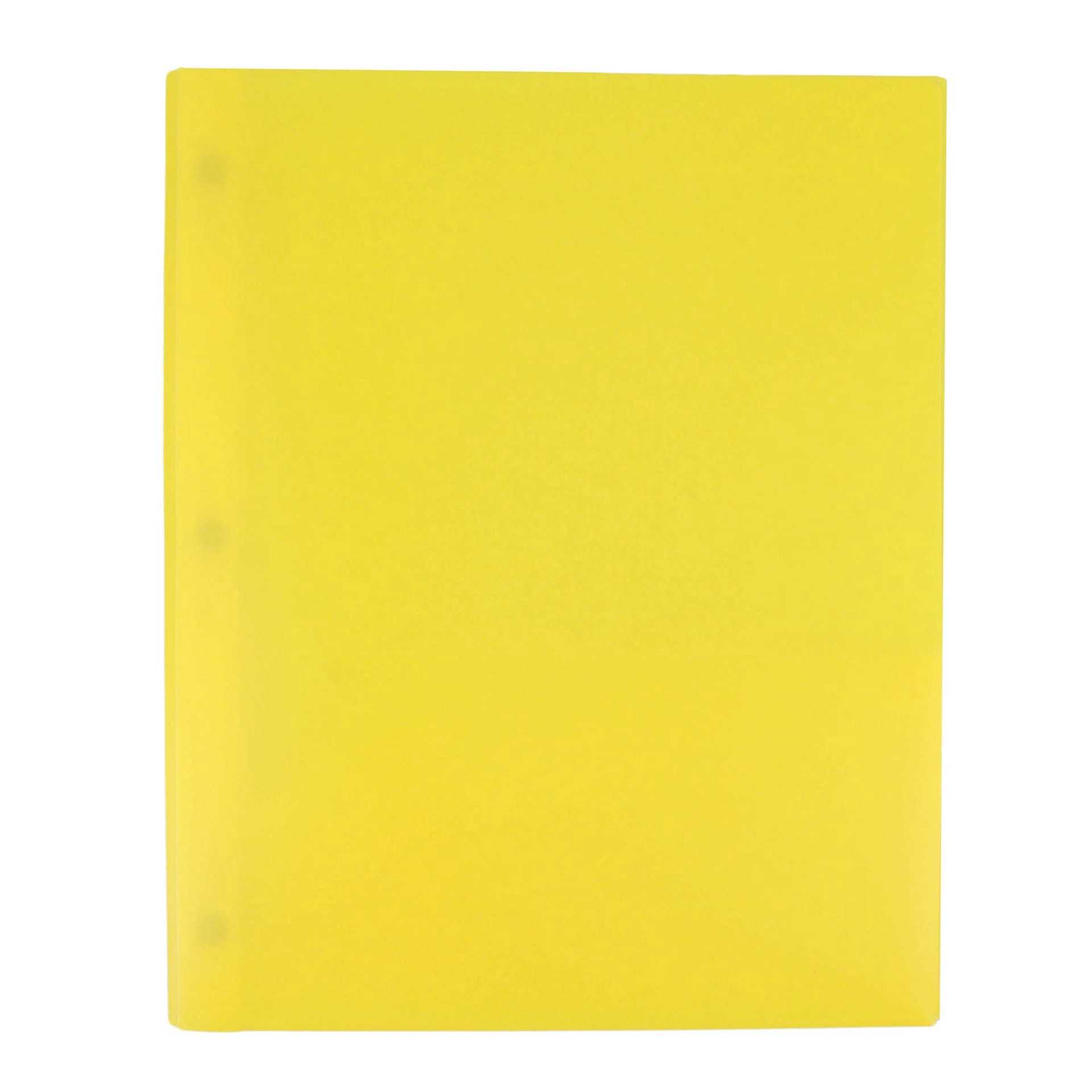 slide 1 of 1, H-E-B Yellow Poly Portfolio with Brads, 1 ct