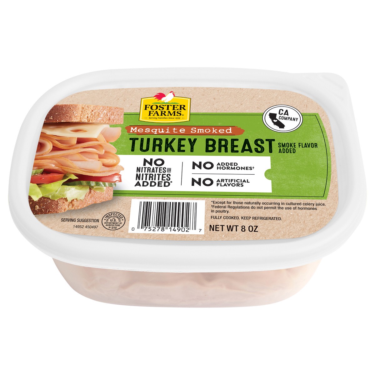 slide 6 of 7, Foster Farms Mesquite Smoked Turkey Breast 8 Oz - 8 OZ, 8 oz