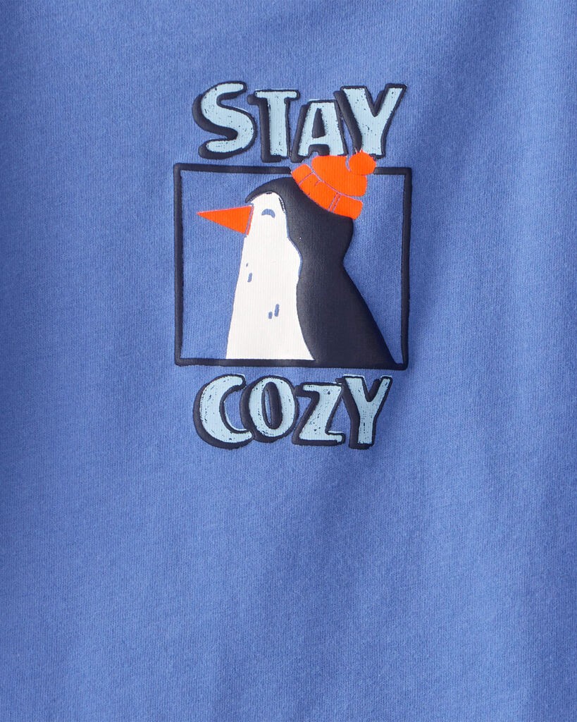 slide 2 of 3, Carter's Toddler Boy Penguin Graphic Tee - Blue Blue 3T, 1 ct