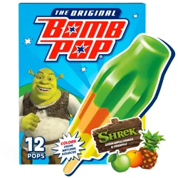 Bomb Pop Shrek Green Apple, Orange & Pineapple Ogre Pops
