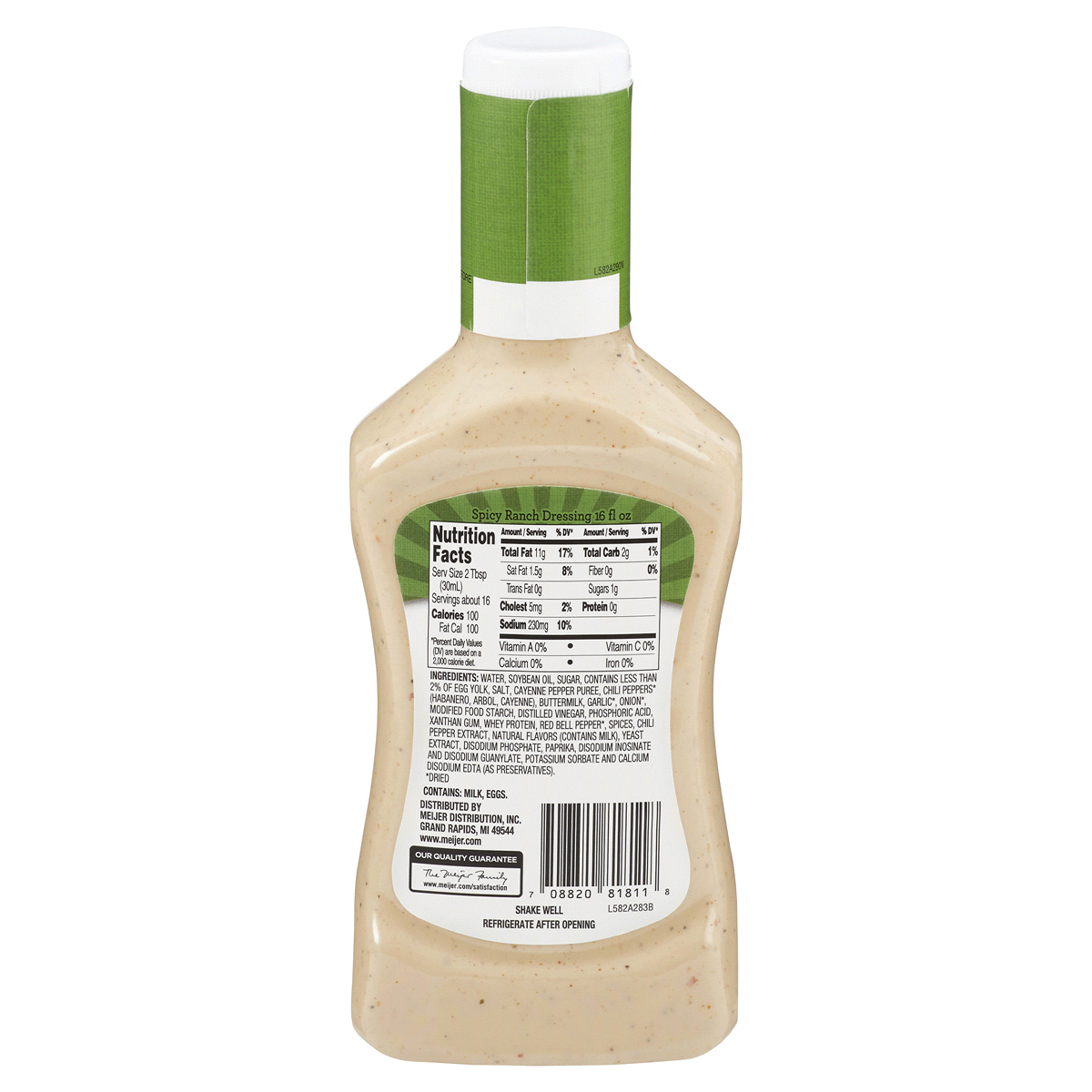 slide 2 of 2, Meijer Spicy Ranch Dressing, 16 oz